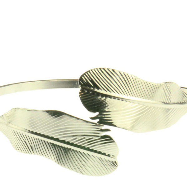 armband leafs zilver