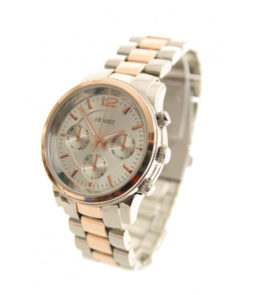 ernest horloge zilver rose