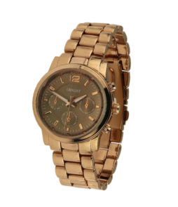 |ernest horloge rose bruin