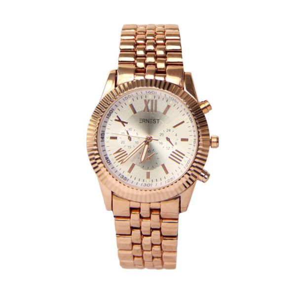 |ernest horloge pressley rose zilver|