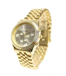 Ernest horloge Pressley goud met zilver