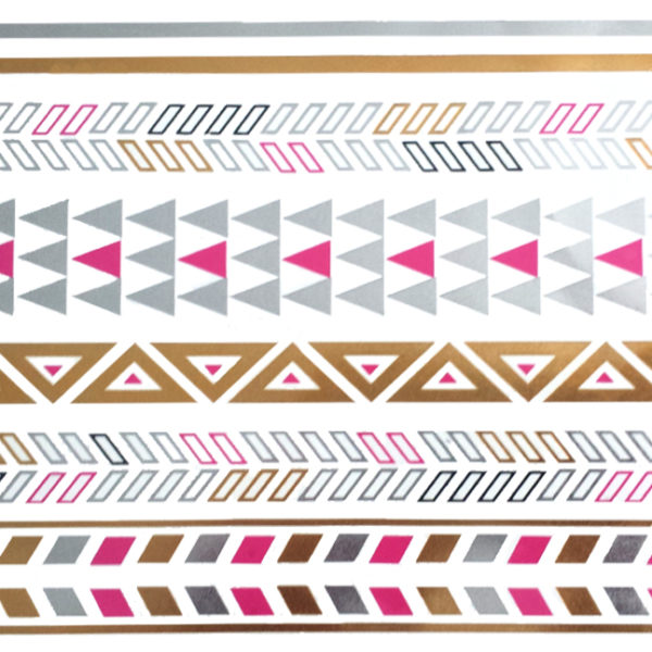 flash tattoo goud roze zilver flash tattoo goud roze zilver