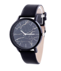 horloge marmer zwart