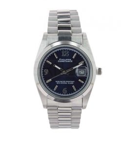 Philippe Constance horloge in zilver metaal met zwarte wijzerplaat
