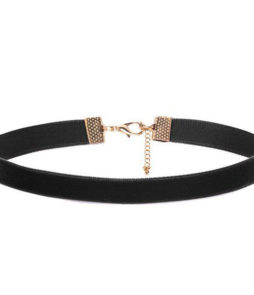 fluwelen neck choker zwart