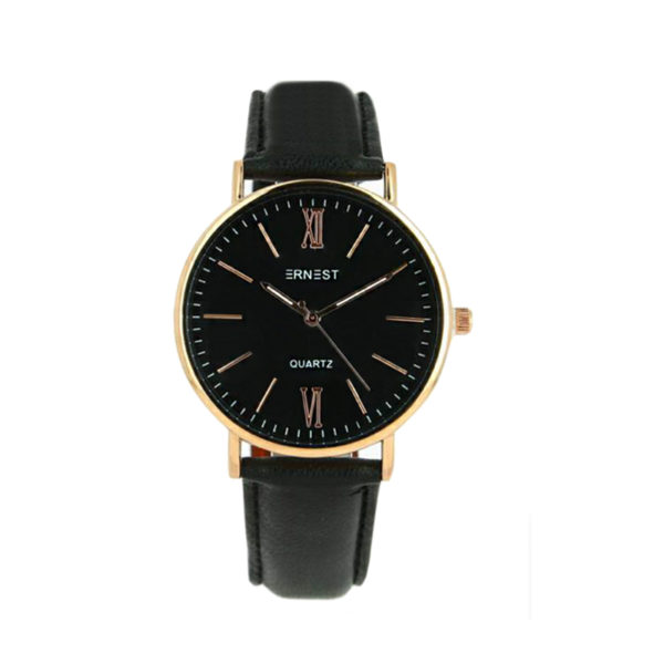 ernest-horloge-atlanta-rose-zwart